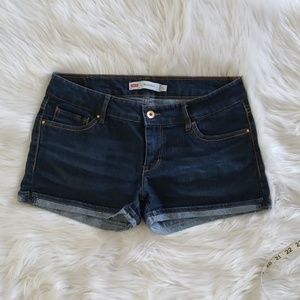 Levi's shorty short, denim short, 11